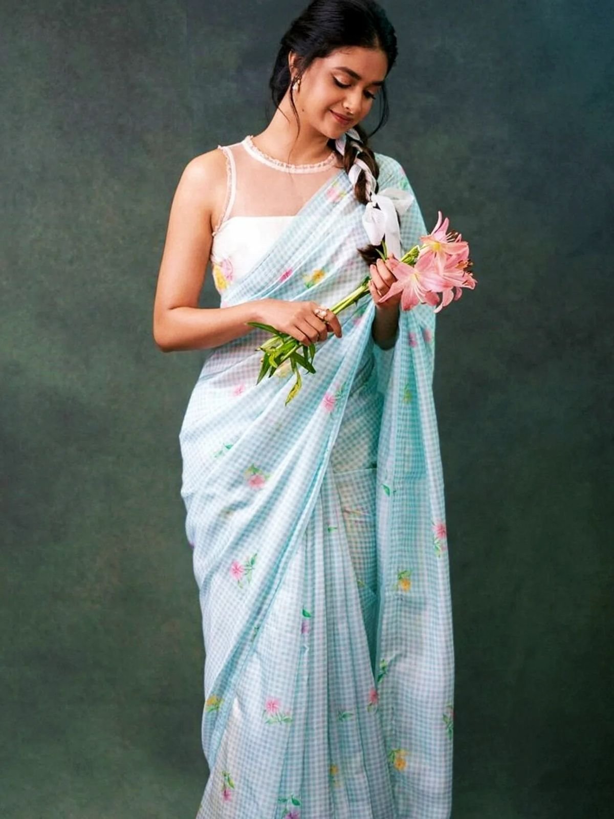Pure Mal Cotton Saree with Digital Print & Lace Border for Summer Wear - Image 18