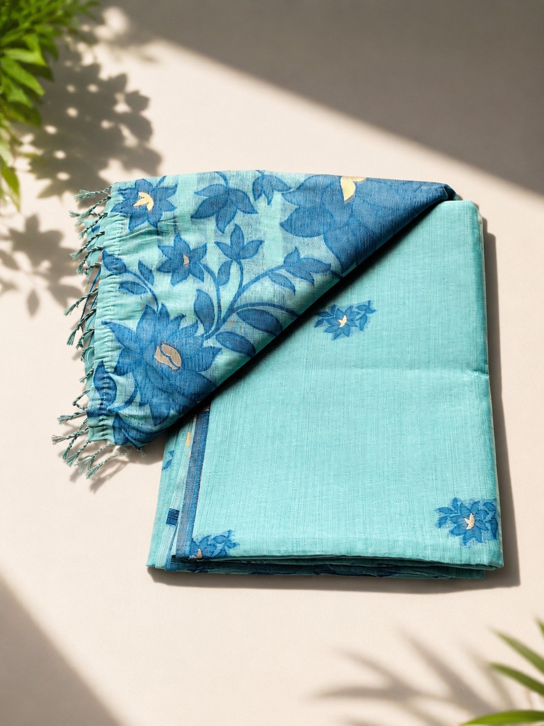 Cotton_saree_Blue