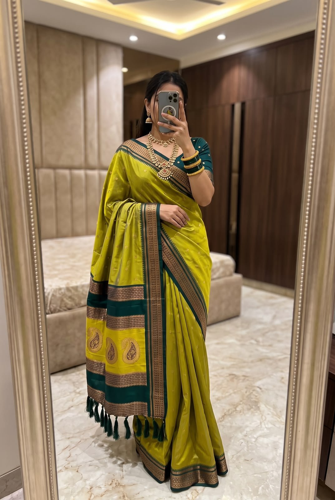 Narayan Peth Soft Silk Saree - Image 6